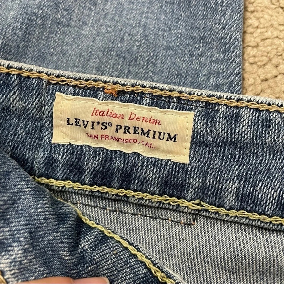 LEVI'S® PREMIUM 721 HIGH RISE RIPPED SKINNY WOMEN'S JEANS Drop It Like It's Hot - Picture 8 of 14